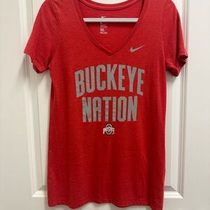 Nike Red Buckeye Nation T-Shirt